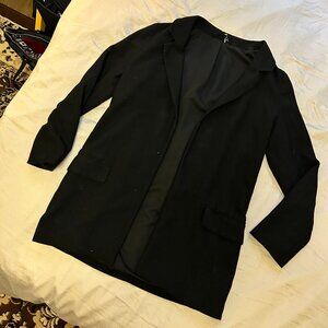 All Saints Black Aleida Jersey Blazer